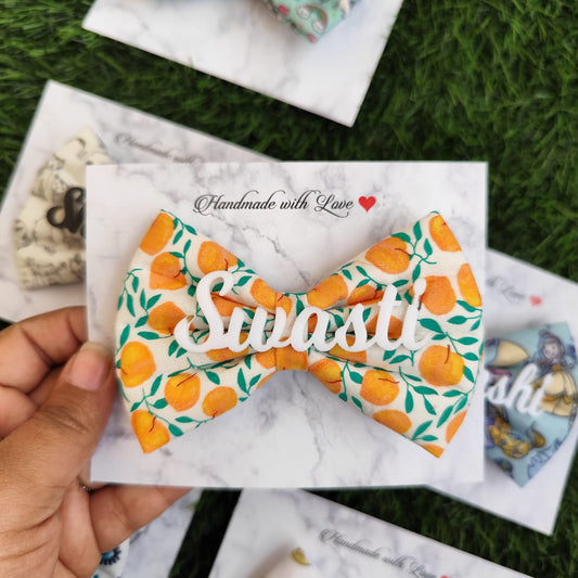 Summer Orange Bow