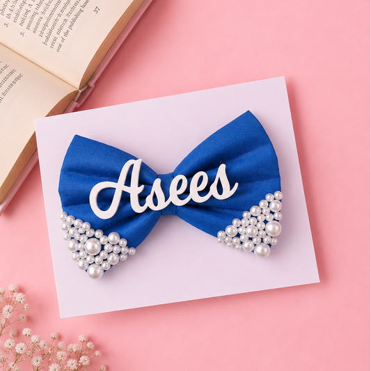 Pearl Bow - Dark Blue