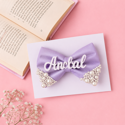 Pearl Bow - Lavender