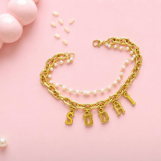Name chain bracelet