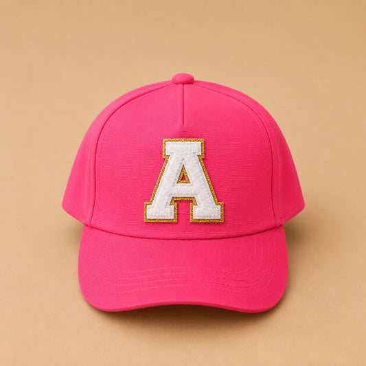 Initial Cap - Neon pink