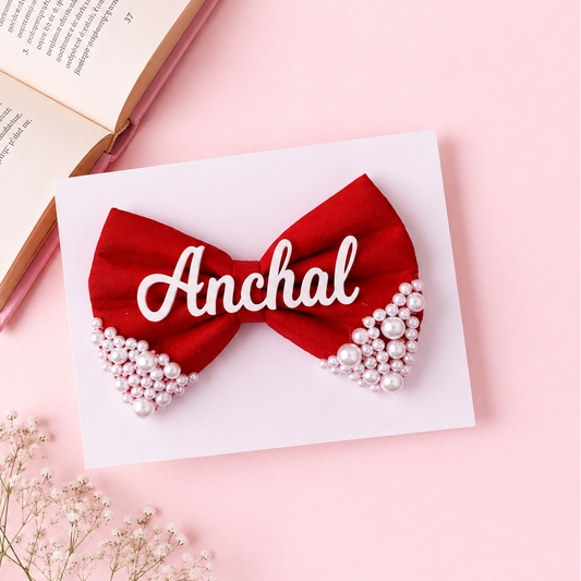 Pearl Bow - Red