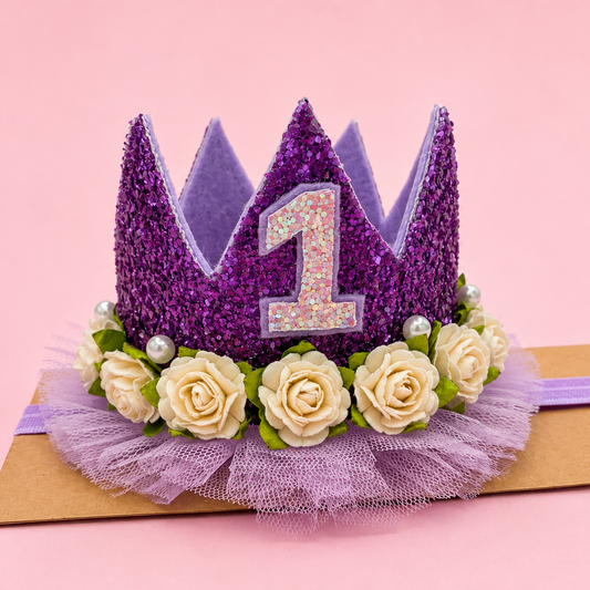 Crown Headband - 1st Birthday
