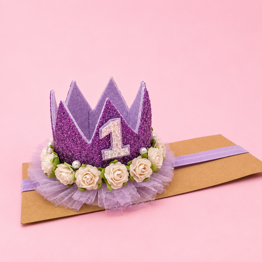 Crown Headband - 1st Birthday
