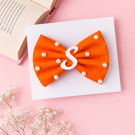 Pearl Bow - Orange