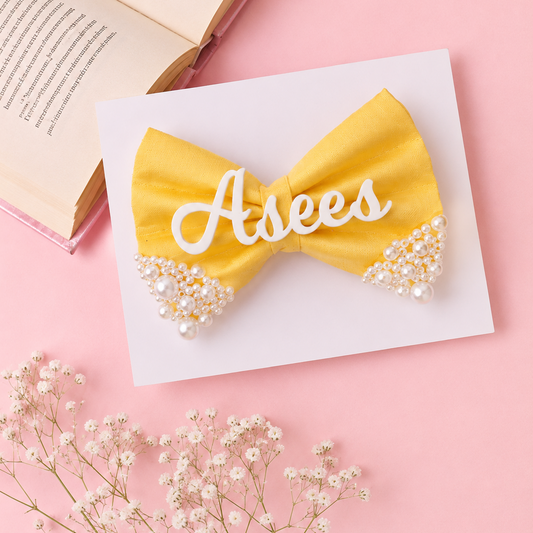 Pearl Bow - Yellow